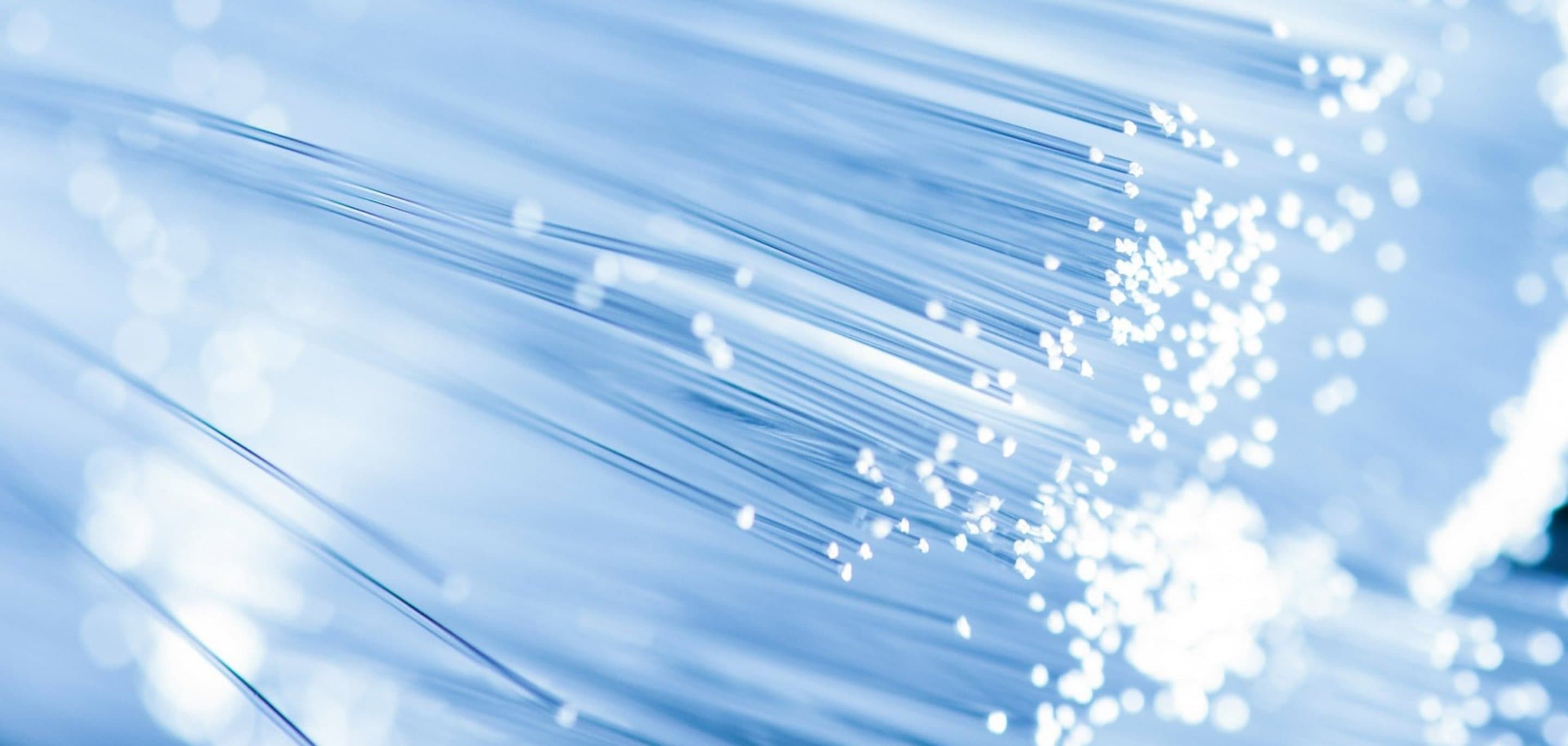 Glasfaser Grundstückseigentümererklärung abgeben Viele einzelne, dünne und helle Glasfaserkabel