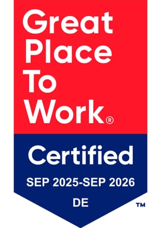 Great Place to Work Auszeichnung September 2025 bis September 2026